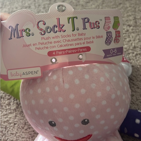 Baby Aspen Mr. Sock T. Pus Plush octopus - Picture 5 of 5
